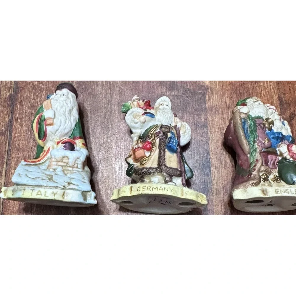 Vintage lot 3 Santas The Nations Figurines 1991 RSVP Germany Italy England 4.5